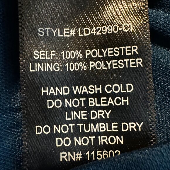 Beautiful! NWT LUSH Teal Blue Green Lace Midi Dress Size Large - Picture 11 of 16